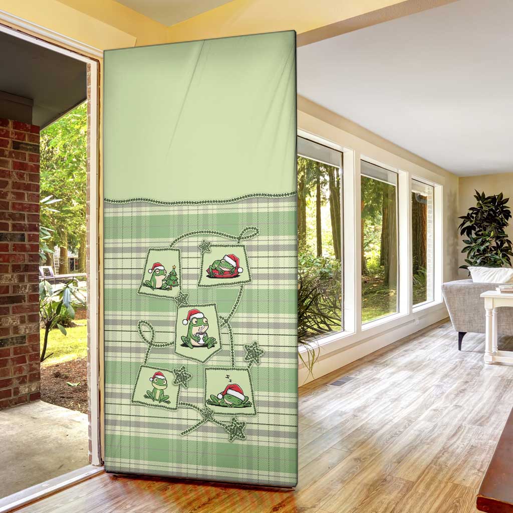 Western Yoke Door Cover Frog Christmas Cute Style - Wonder Print Shop