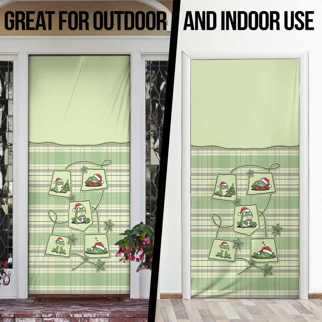 Western Yoke Door Cover Frog Christmas Cute Style - Wonder Print Shop