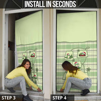 Western Yoke Door Cover Frog Christmas Cute Style - Wonder Print Shop