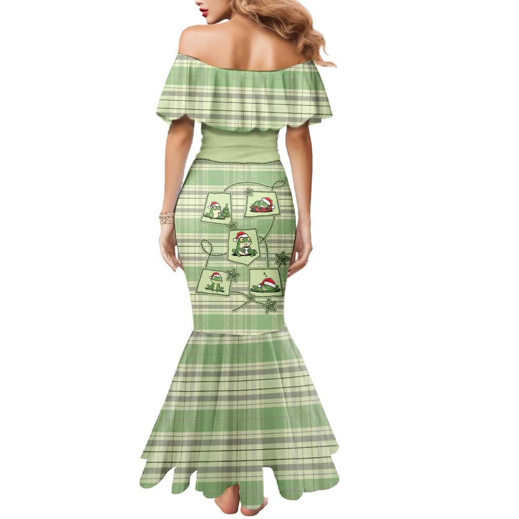 Western Yoke Family Matching Mermaid Dress and Hawaiian Shirt Frog Christmas Cute Style - Wonder Print Shop