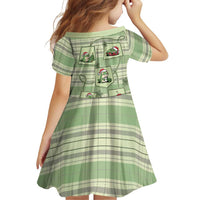 Western Yoke Family Matching Off The Shoulder Long Sleeve Dress and Hawaiian Shirt Frog Christmas Cute Style - Wonder Print Shop