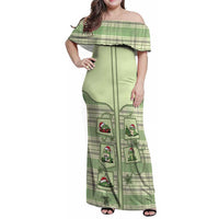 Western Yoke Family Matching Off Shoulder Maxi Dress and Hawaiian Shirt Frog Christmas Cute Style - Wonder Print Shop