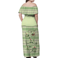 Western Yoke Family Matching Off Shoulder Maxi Dress and Hawaiian Shirt Frog Christmas Cute Style - Wonder Print Shop
