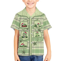 Western Yoke Family Matching Off Shoulder Maxi Dress and Hawaiian Shirt Frog Christmas Cute Style - Wonder Print Shop