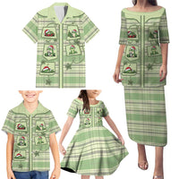 Western Yoke Family Matching Puletasi and Hawaiian Shirt Frog Christmas Cute Style - Wonder Print Shop