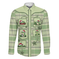 Western Yoke Family Matching Puletasi and Hawaiian Shirt Frog Christmas Cute Style - Wonder Print Shop
