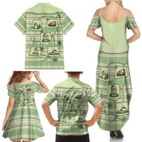Western Yoke Family Matching Summer Maxi Dress and Hawaiian Shirt Frog Christmas Cute Style - Wonder Print Shop