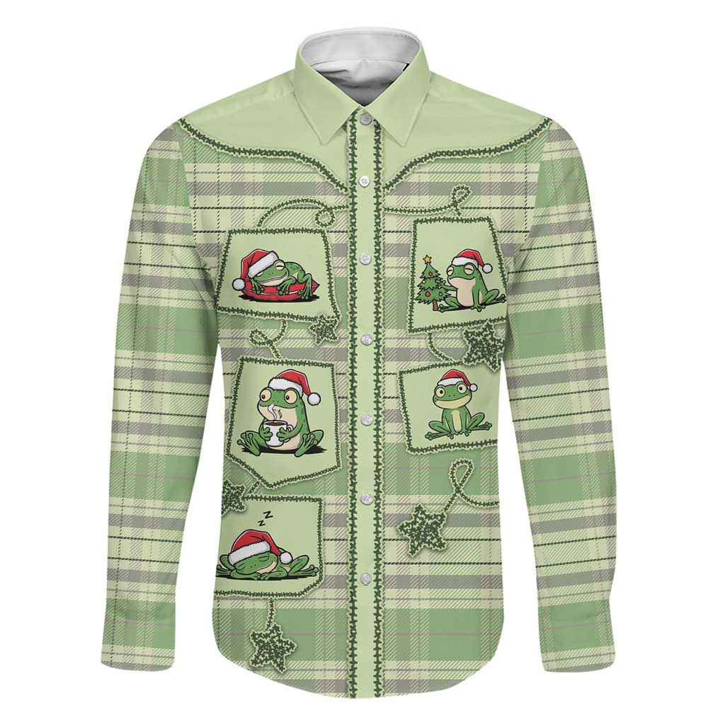 Western Yoke Family Matching Summer Maxi Dress and Hawaiian Shirt Frog Christmas Cute Style - Wonder Print Shop