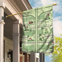 Western Yoke Garden Flag Frog Christmas Cute Style - Wonder Print Shop