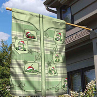 Western Yoke Garden Flag Frog Christmas Cute Style - Wonder Print Shop