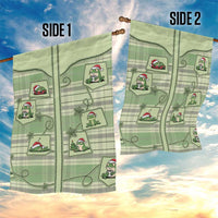 Western Yoke Garden Flag Frog Christmas Cute Style - Wonder Print Shop