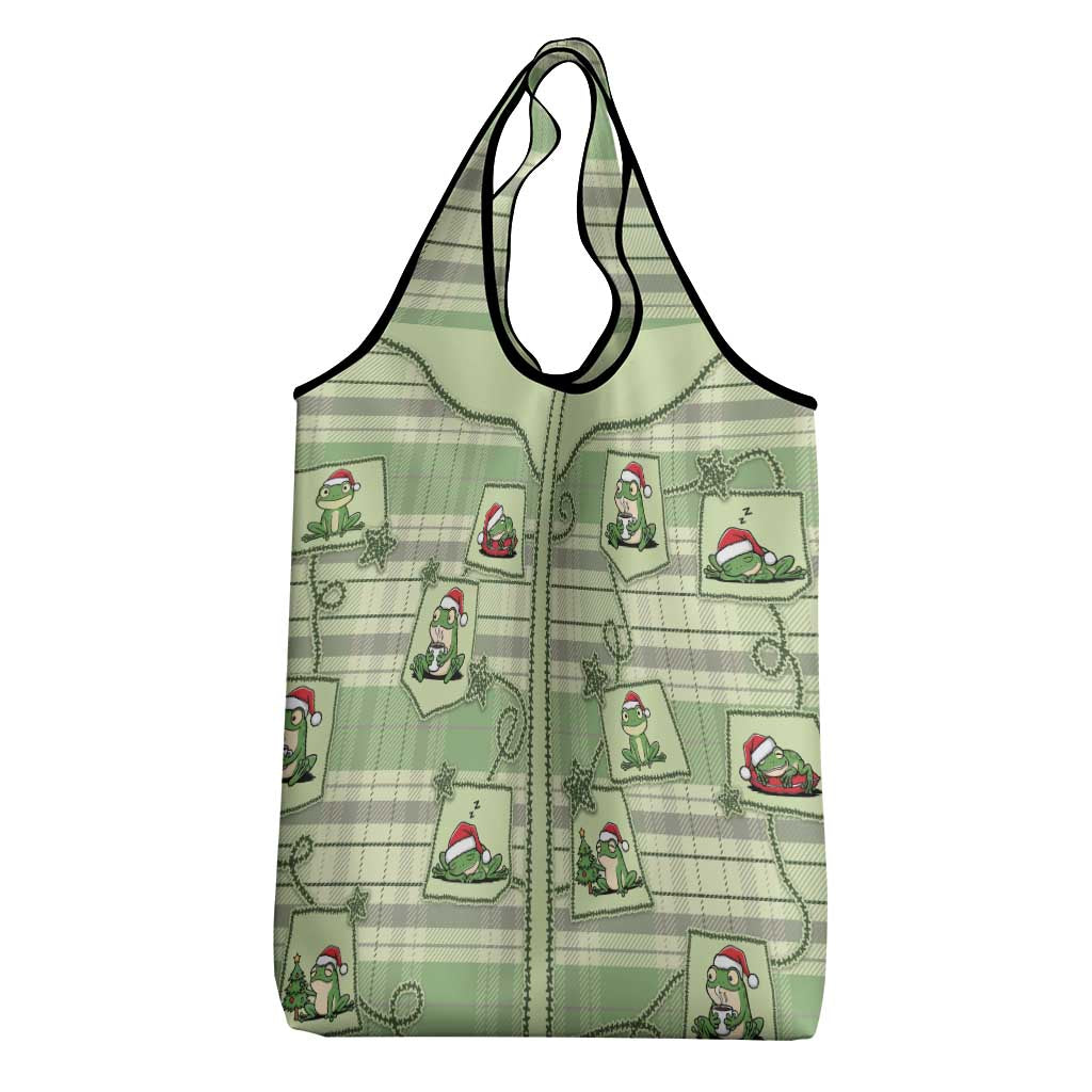 Western Yoke Grocery Bag Frog Christmas Cute Style - Wonder Print Shop