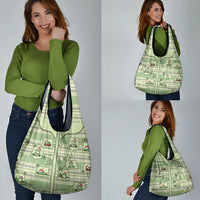 Western Yoke Grocery Bag Frog Christmas Cute Style - Wonder Print Shop