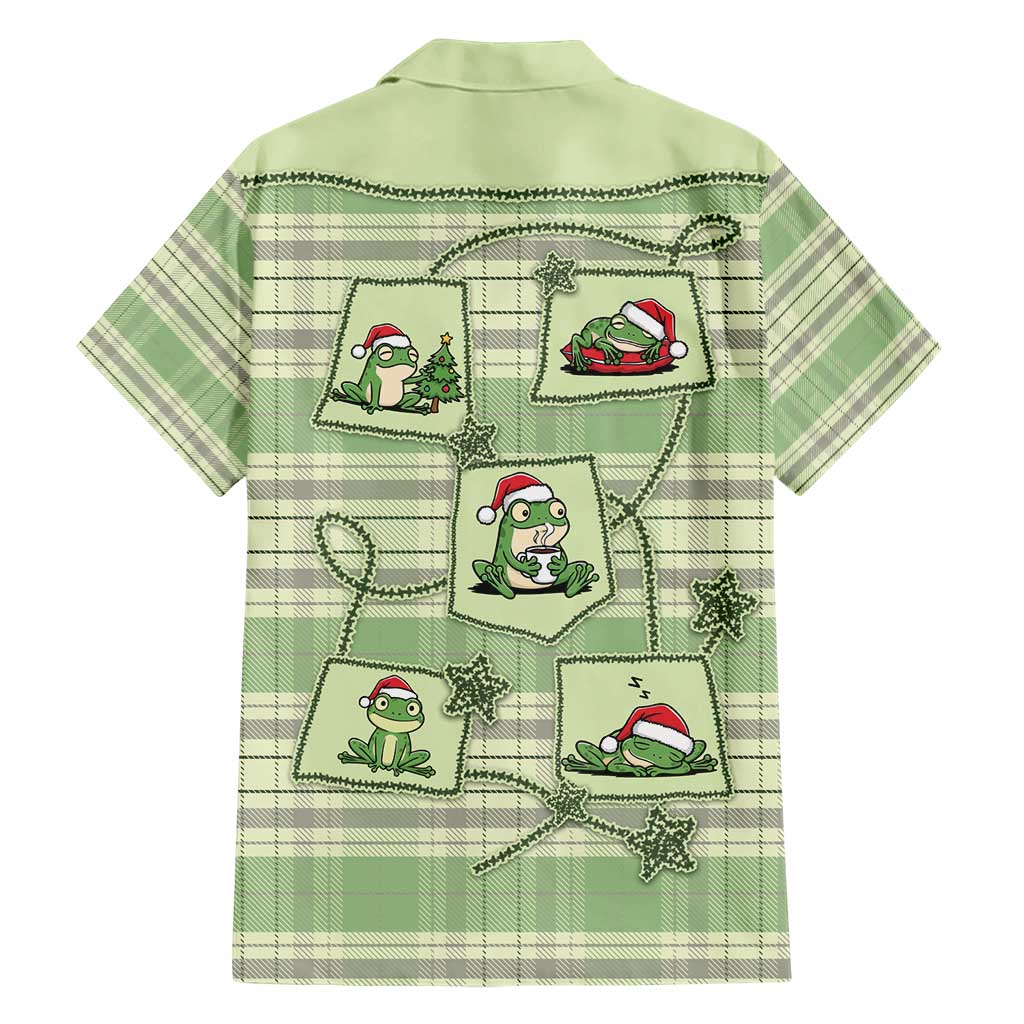 Western Yoke Hawaiian Shirt Frog Christmas Cute Style - Wonder Print Shop