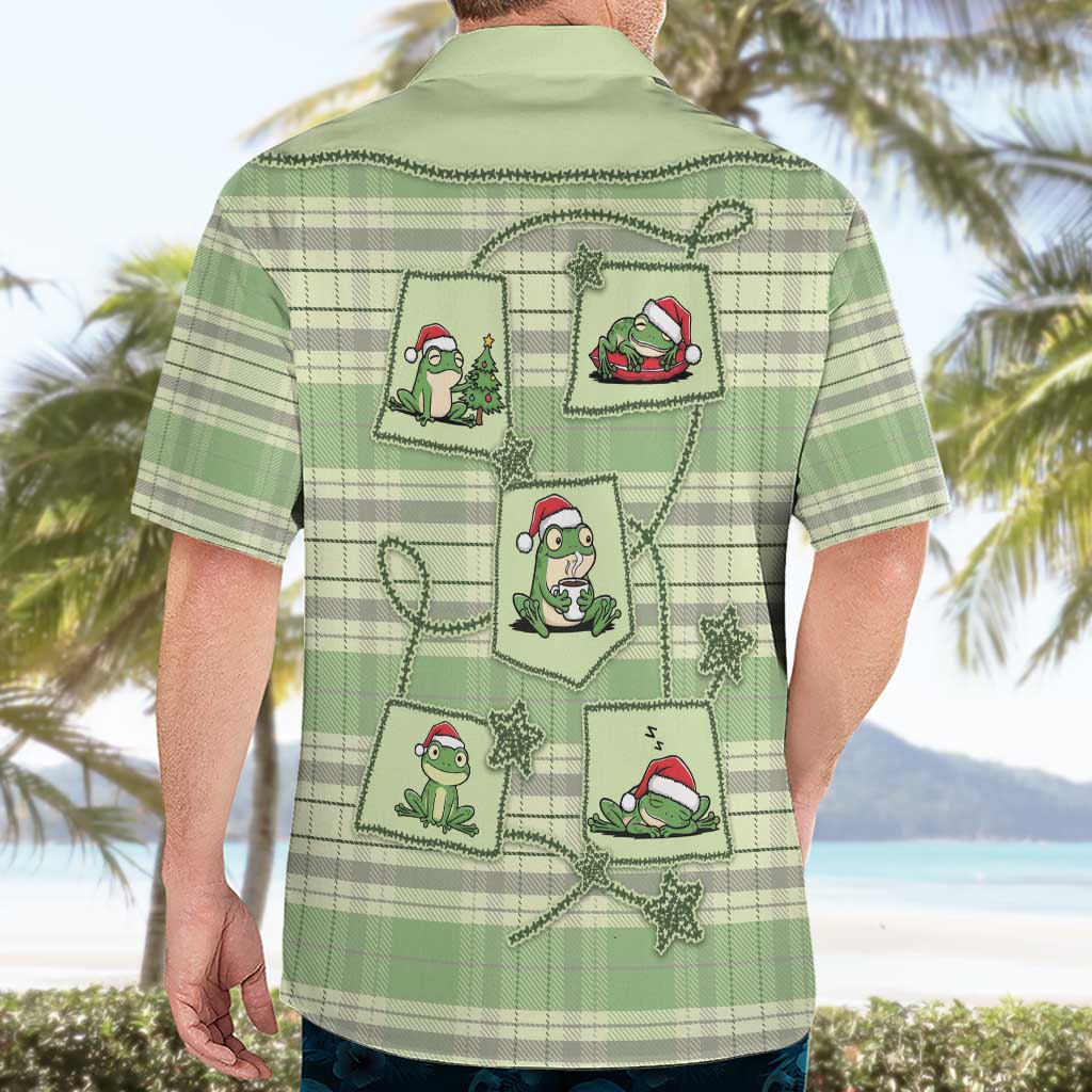 Western Yoke Hawaiian Shirt Frog Christmas Cute Style - Wonder Print Shop
