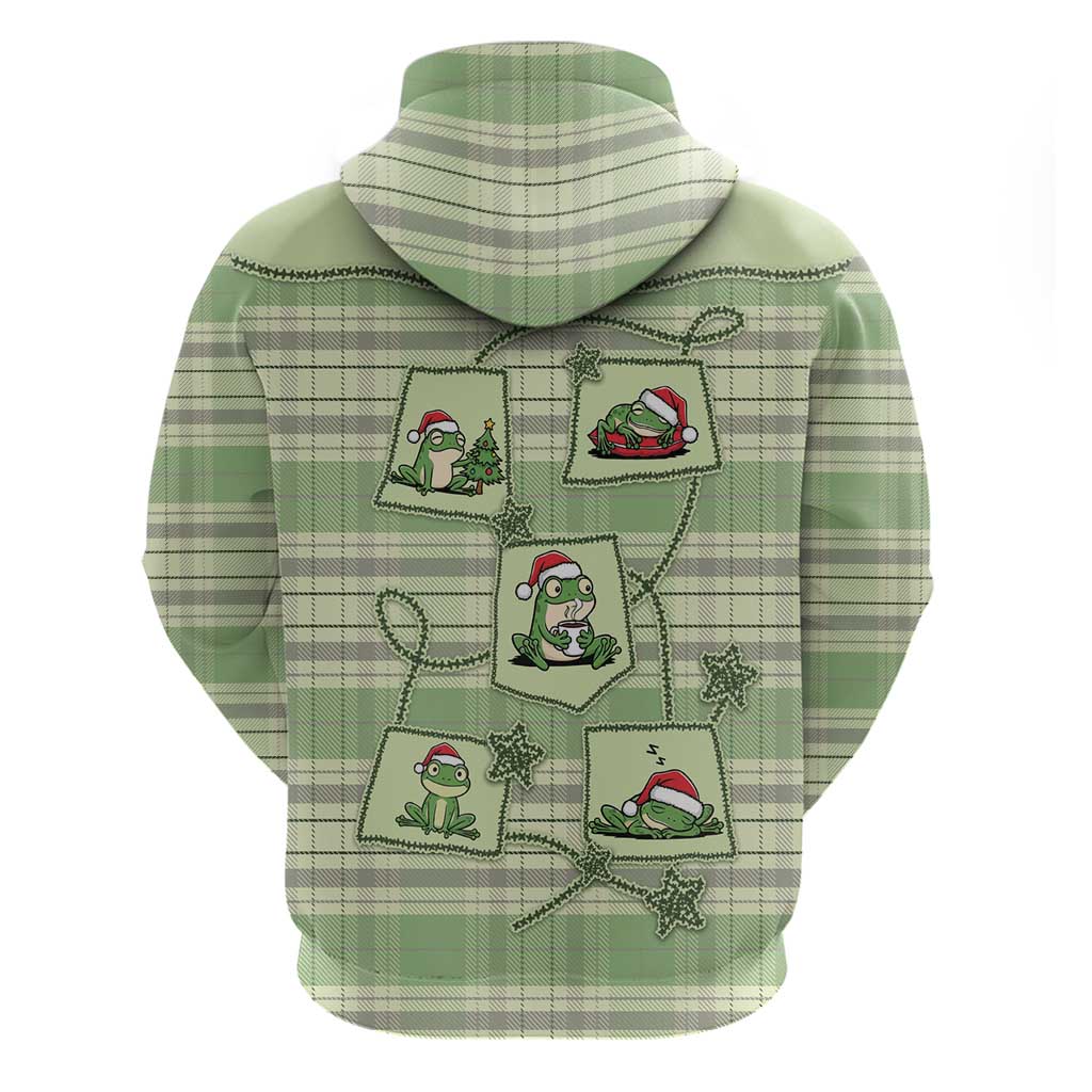 Western Yoke Hoodie Frog Christmas Cute Style - Wonder Print Shop