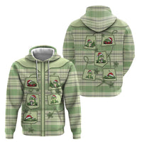 Western Yoke Hoodie Frog Christmas Cute Style - Wonder Print Shop