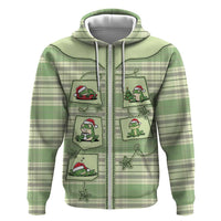 Western Yoke Hoodie Frog Christmas Cute Style - Wonder Print Shop