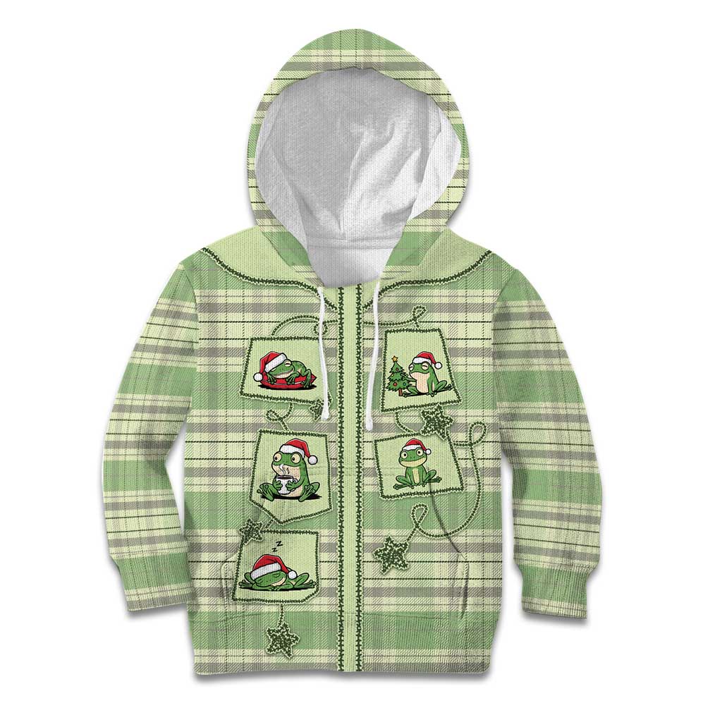 Western Yoke Kid Hoodie Frog Christmas Cute Style - Wonder Print Shop