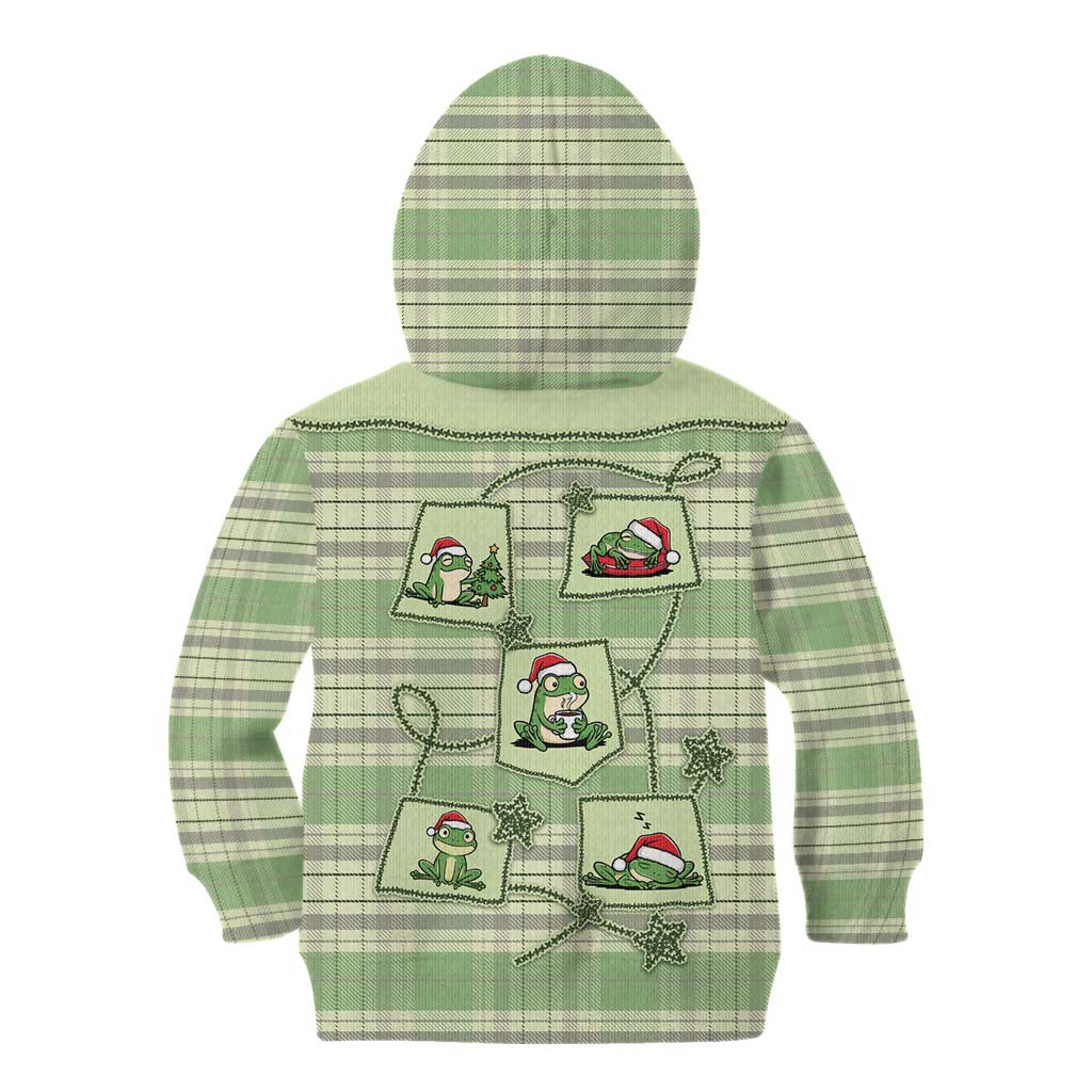 Western Yoke Kid Hoodie Frog Christmas Cute Style - Wonder Print Shop