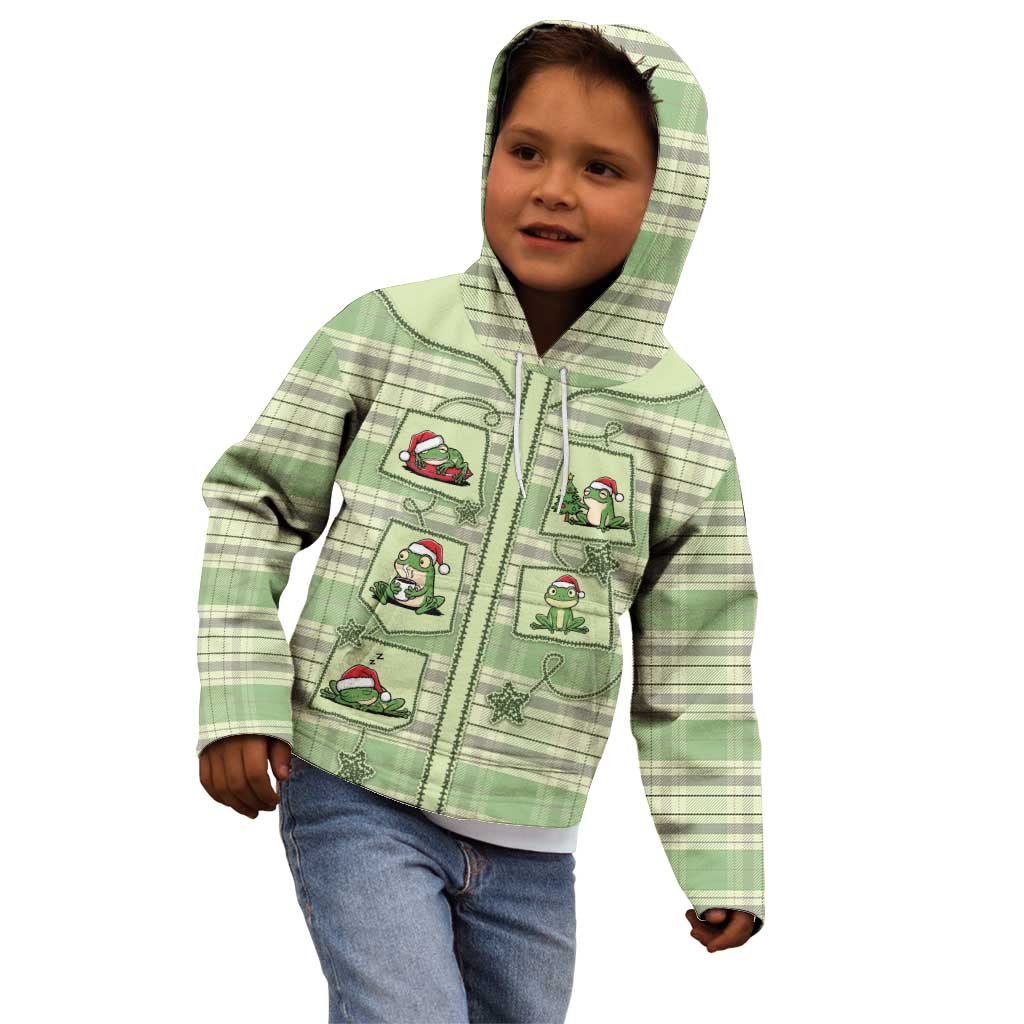 Western Yoke Kid Hoodie Frog Christmas Cute Style - Wonder Print Shop