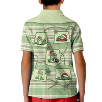 Western Yoke Kid Polo Shirt Frog Christmas Cute Style - Wonder Print Shop
