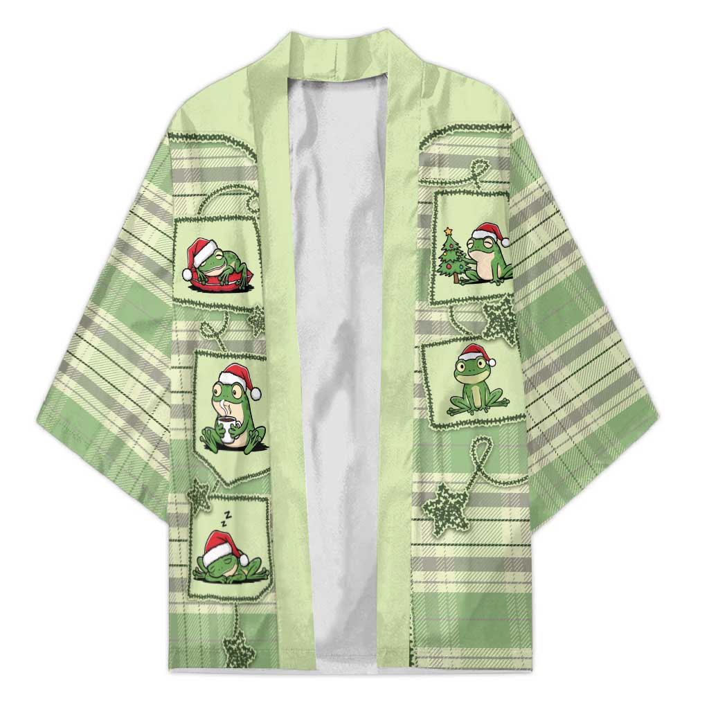 Western Yoke Kimono Frog Christmas Cute Style - Wonder Print Shop