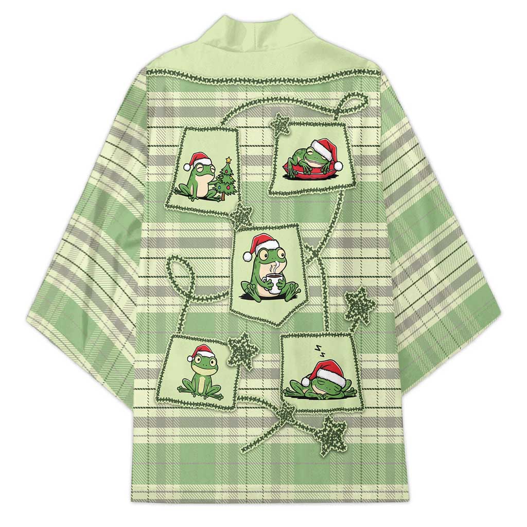 Western Yoke Kimono Frog Christmas Cute Style - Wonder Print Shop