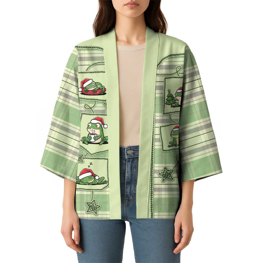 Western Yoke Kimono Frog Christmas Cute Style - Wonder Print Shop