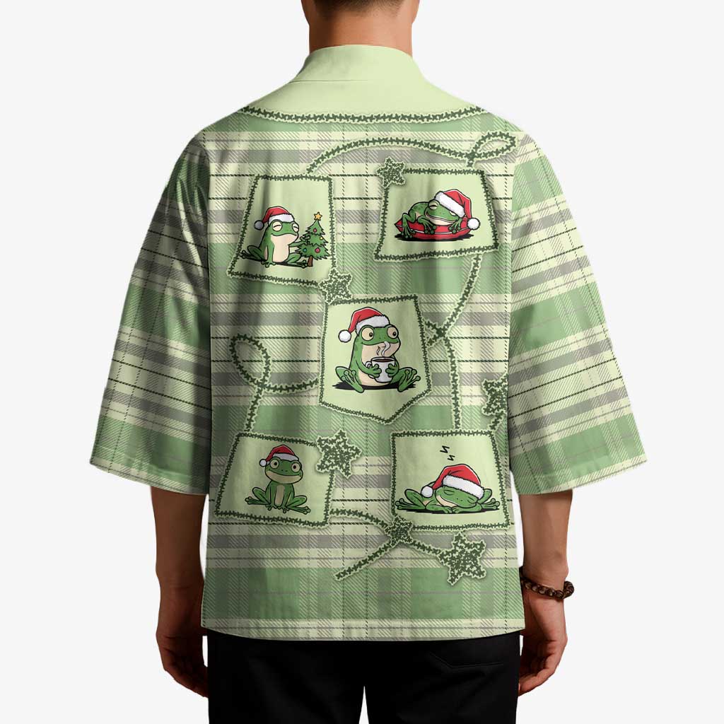 Western Yoke Kimono Frog Christmas Cute Style - Wonder Print Shop