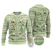 Western Yoke Ugly Christmas Sweater Frog Christmas Cute Style - Wonder Print Shop