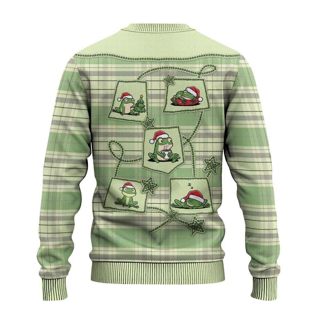 Western Yoke Ugly Christmas Sweater Frog Christmas Cute Style - Wonder Print Shop
