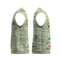 Western Yoke Christmas Knitted V-Neck Vest Frog Christmas Cute Style - Wonder Print Shop