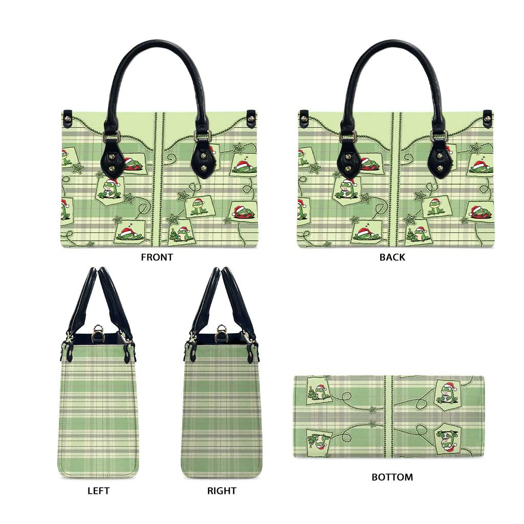 Western Yoke Leather Bag Frog Christmas Cute Style - Wonder Print Shop