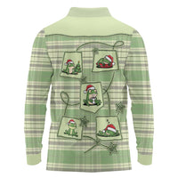Western Yoke Long Sleeve Polo Shirt Frog Christmas Cute Style - Wonder Print Shop