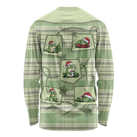Western Yoke Long Sleeve Shirt Frog Christmas Cute Style - Wonder Print Shop