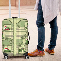 Western Yoke Luggage Cover Frog Christmas Cute Style - Wonder Print Shop