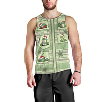 Western Yoke Men Tank Top Frog Christmas Cute Style - Wonder Print Shop