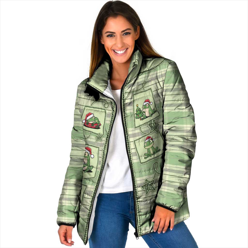 Western Yoke Padded Jacket Frog Christmas Cute Style - Wonder Print Shop