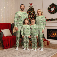 Western Yoke Christmas Pajama Set Frog Christmas Cute Style - Wonder Print Shop