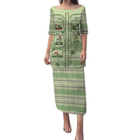 Western Yoke Puletasi Frog Christmas Cute Style - Wonder Print Shop