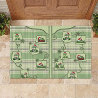 Western Yoke Rubber Doormat Frog Christmas Cute Style - Wonder Print Shop