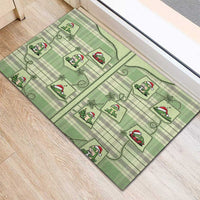 Western Yoke Rubber Doormat Frog Christmas Cute Style - Wonder Print Shop