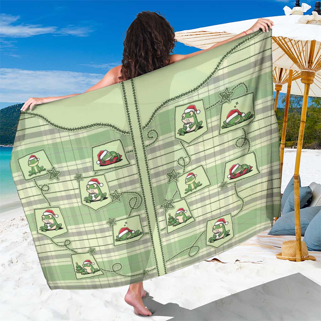 Western Yoke Sarong Frog Christmas Cute Style - Wonder Print Shop