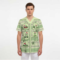 Western Yoke Scrub Top Frog Christmas Cute Style - Wonder Print Shop