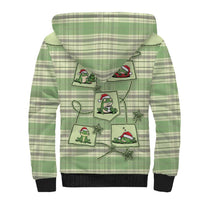 Western Yoke Sherpa Hoodie Frog Christmas Cute Style - Wonder Print Shop