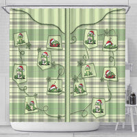 Western Yoke Shower Curtain Frog Christmas Cute Style - Wonder Print Shop