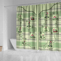 Western Yoke Shower Curtain Frog Christmas Cute Style - Wonder Print Shop
