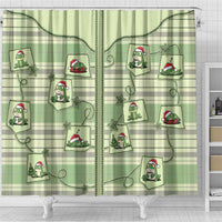 Western Yoke Shower Curtain Frog Christmas Cute Style - Wonder Print Shop