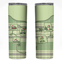 Western Yoke Skinny Tumbler Frog Christmas Cute Style - Wonder Print Shop